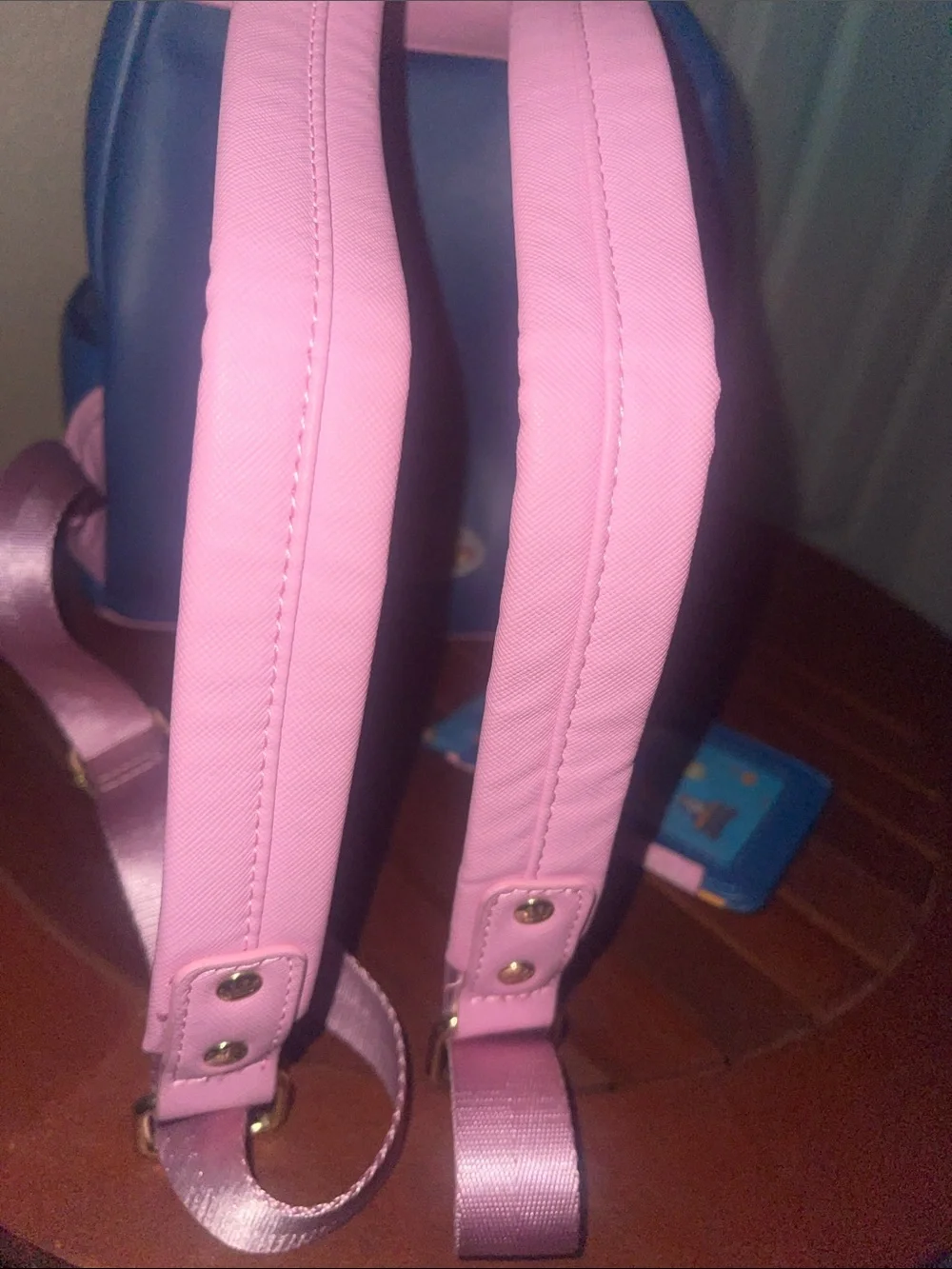 Loungefly Blue Belle 'Be Our Guest' Mini Backpack with Cardholder